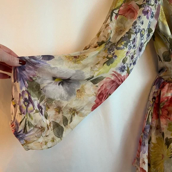 Express romper dress multi floral NWT - Picture 4 of 7